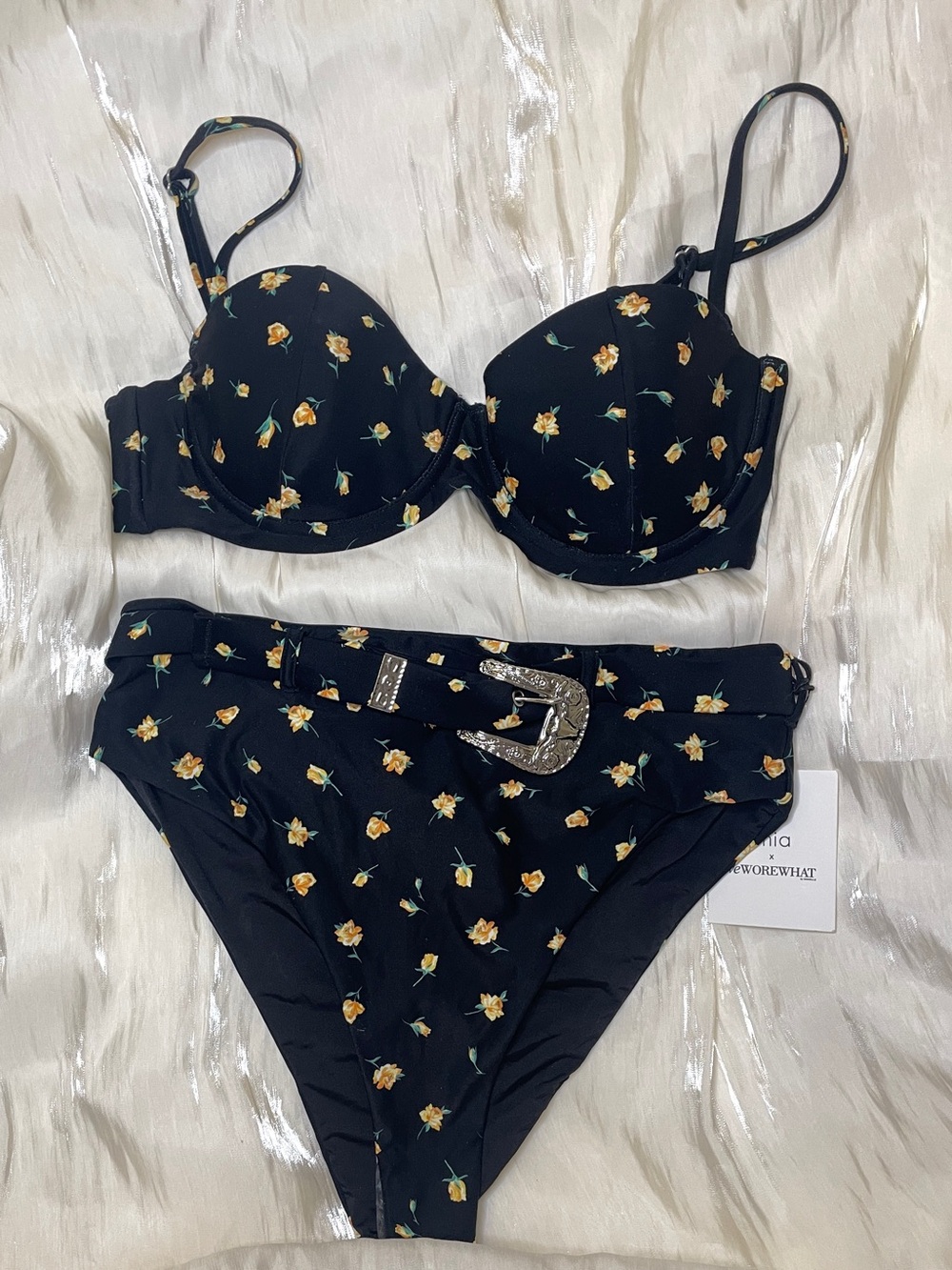 *NWT* Onia x WeWoreWhat Ace Top (Large) & Emily Bottom (Medium) in Retro Rosebud